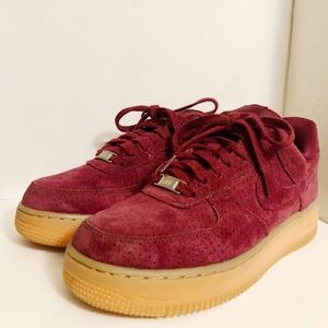 Burghandy Suede Nike Air Force 1